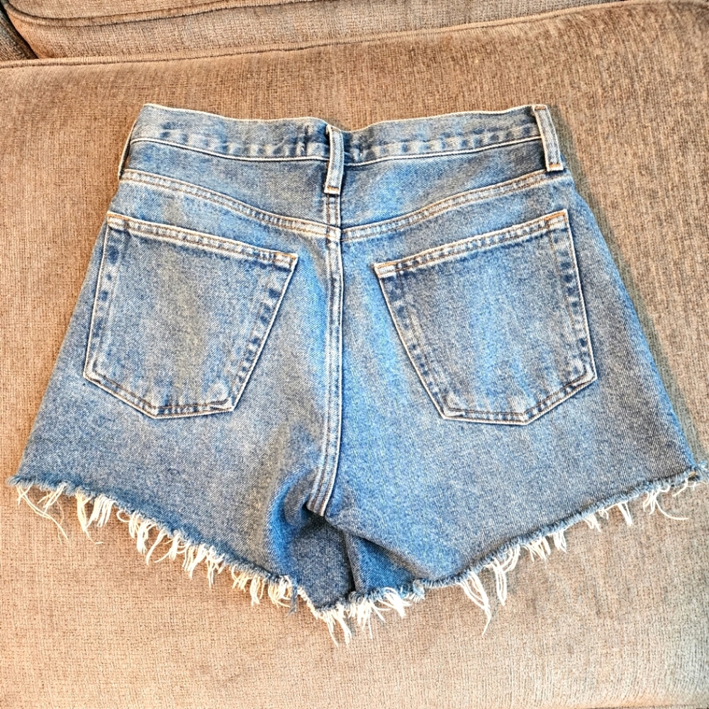 Agolde Parker Vintage Cut Off Short In Lowkey - Picture 3 of 6